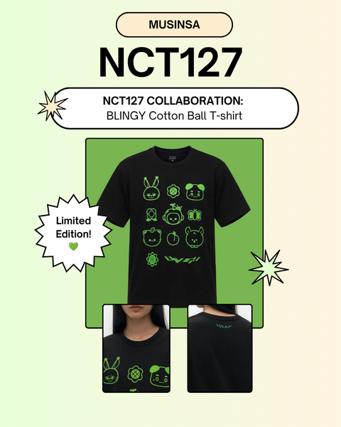 [08/30 MUSINSA x NCT127] NCT127 [BLINGY]: COTTON BALL T-SHIRT (PRE-ORDER)