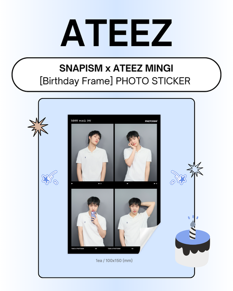 [09/07 SNAPISM X ATEEZ MINGI Limited Edition Sticker] PHOTO STICKER (PRE-ORDER)