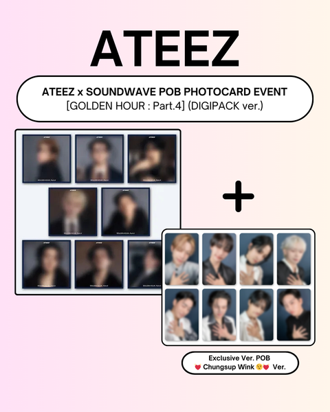 [02/13 SOUNDWAVE 1:1 VIDEO CALL EVENT] ATEEZ – 13TH MINI ALBUM [GOLDEN HOUR : Part.4] (DIGIPACK VER.)(PRE-ORDER)