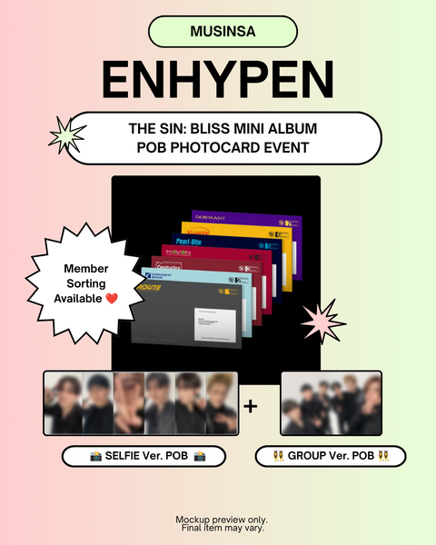 [08/27 MUSINSA POB EVENT] ENHYPEN - THE SIN: BLISS (ENGENE VER.) (PREORDER)