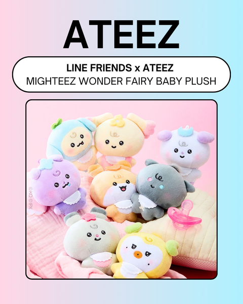 LINE FRIENDS x ATEEZ] MIGHTEEZ WONDER FAIRY BABY PLUSH (PRE-ORDER