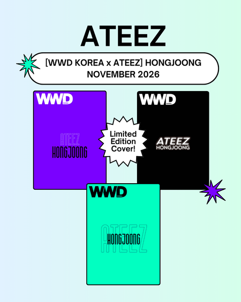 [10/21 WWD KOREA] ATEEZ: HONGJOONG - WWD KOREA NOVEMBER 2026 ISSUE (MAGAZINE) (PRE-ORDER)