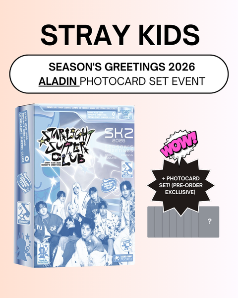 [ALADIN] STRAY KIDS - 2026 SEASON'S GREETINGS [STRAIGHT SUPPER CLUB] + PHOTOCARD SET (PRE-ORDER)