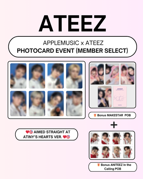[04/06 APPLEMUSIC MEMBER CLAIM POB + BONUS EVENT] ATEEZ – 13TH MINI ALBUM [GOLDEN HOUR : Part.4] (PRE-ORDER)