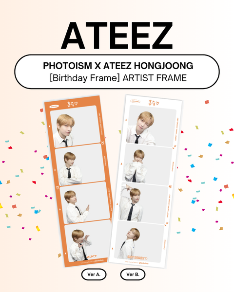 [12/01 PHOTOISM X ATEEZ HONGJOONG Birthday Frame] ARTIST FRAME (Ver. A or B) (PRE-ORDER)