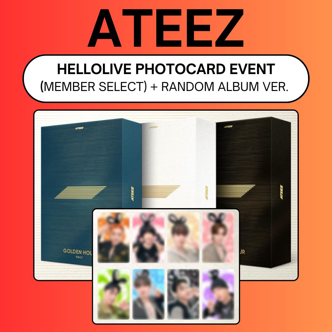 HELLOLIVE PHOTOCARD EVENT] ATEEZ - Golden Hour : Part.1 (PRE-ORDER