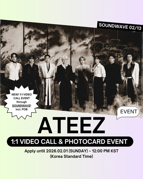 [02/13 SOUNDWAVE 1:1 VIDEO CALL EVENT] ATEEZ – 13TH MINI ALBUM [GOLDEN HOUR : Part.4] (DIGIPACK VER.)(PRE-ORDER)