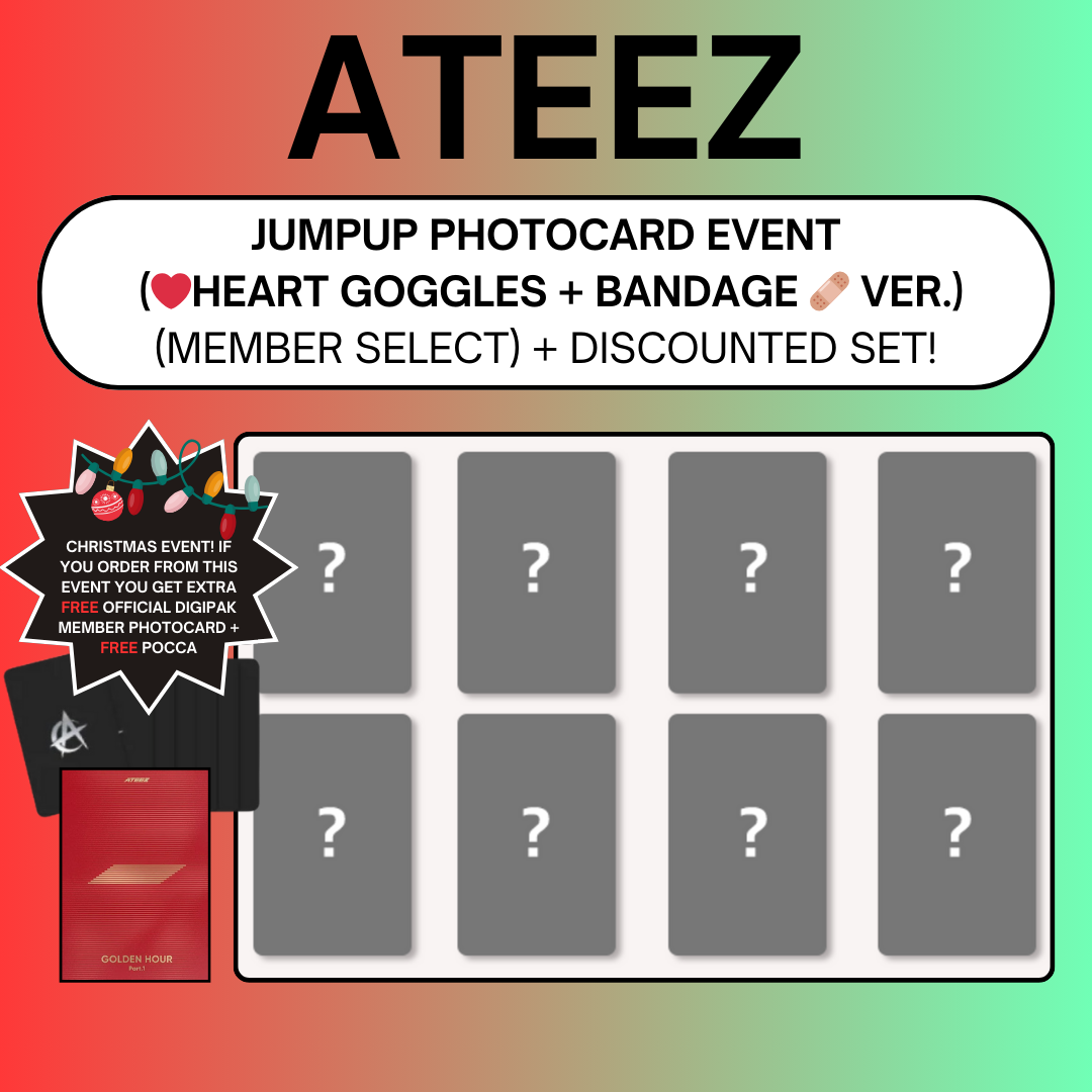 12/18 JUMPUPENT PHOTOCARD EVENT] ATEEZ - GOLDEN HOUR: Part.2 (PRE