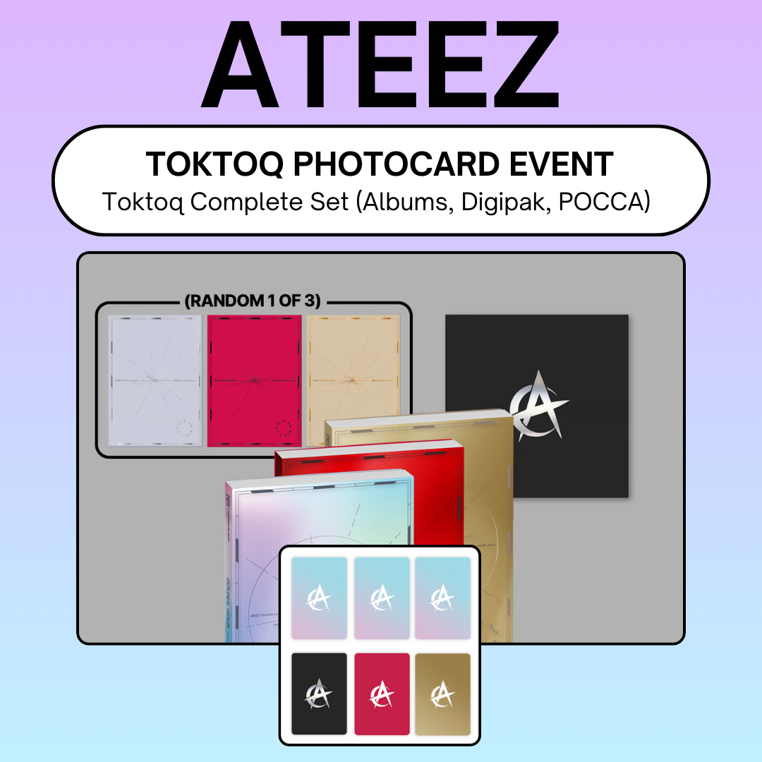 TOKTOQ PHOTOCARD EVENT] ATEEZ - [GOLDEN HOUR : Part.2] TOKTOQ SET