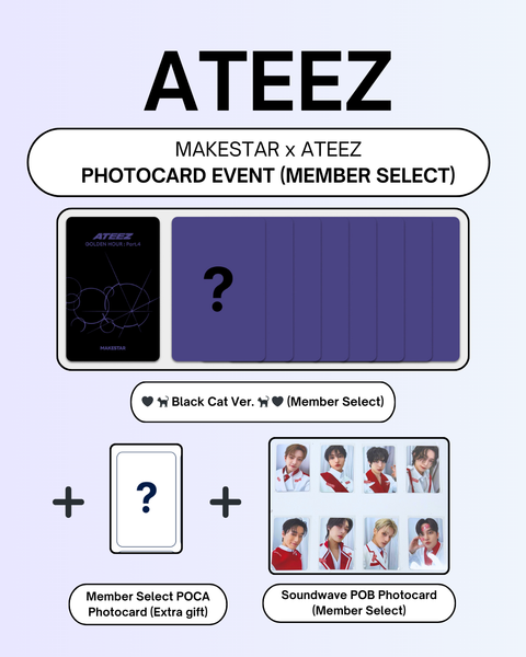 [02/14 MAKESTAR MEMBER CLAIM POB + BONUS EVENT] ATEEZ – 13TH MINI ALBUM [GOLDEN HOUR : Part.4] (PRE-ORDER)