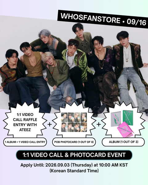 [09/16 WHOSFANSTORE 1:1 VIDEO CALL EVENT] ATEEZ - 14TH MINI ALBUM [GOLDEN HOUR : Part.5] (ALBUM VER.)(PREORDER)