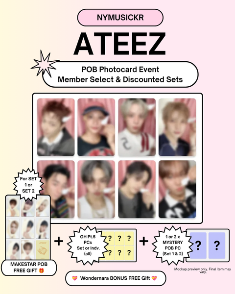 [09/04 NYMUSICKR MEMBER CLAIM POB + BONUS EVENT] ATEEZ – 14TH MINI ALBUM [GOLDEN HOUR : Part.5] (PRE-ORDER)