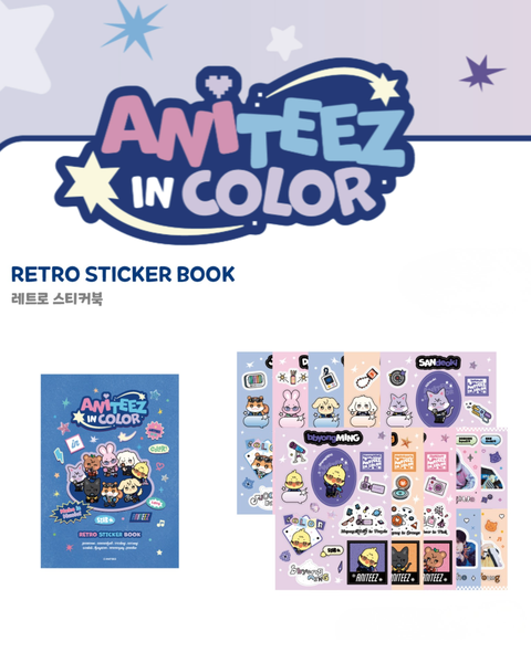 [ANITEEZ IN COLOR] Retro Sticker Book