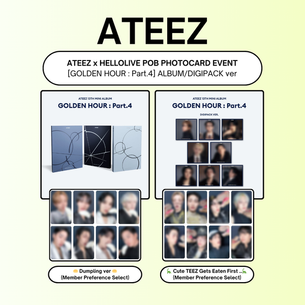 02/05 HELLOLIVE PHOTOCARD EVENT] ATEEZ - 13TH MINI ALBUM [GOLDEN