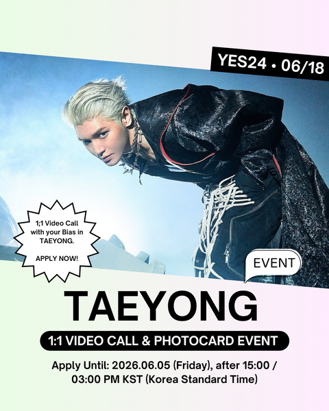 [06/18 YES24 1:1 VIDEO CALL EVENT] TAEYONG – THE 1ST ALBUM [WYLD] (JEWEL CASE VER.) (PRE-ORDER)