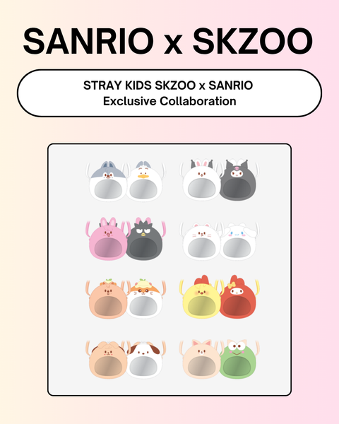 [06/24 SKZOO x SANRIO CHARACTERS] Stray Kids - PLUSH PVC CROSS BAG (SANRIO CHARACTERS Ver.) (PRE-ORDER)