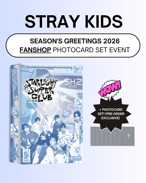 [FANS SHOP] STRAY KIDS - 2026 SEASON'S GREETINGS [STRAIGHT SUPPER CLUB] + PHOTOCARD SET (PRE-ORDER)