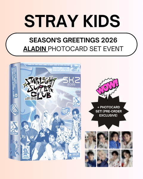 [ALADIN] STRAY KIDS - 2026 SEASON'S GREETINGS [STRAIGHT SUPPER CLUB] + PHOTOCARD SET (PRE-ORDER)