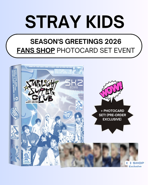 [FANS SHOP] STRAY KIDS - 2026 SEASON'S GREETINGS [STRAIGHT SUPPER CLUB] + PHOTOCARD SET (PRE-ORDER)
