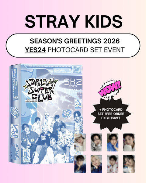 [YES24] STRAY KIDS - 2026 SEASON'S GREETINGS [STRAIGHT SUPPER CLUB] + PHOTOCARD SET (PRE-ORDER)