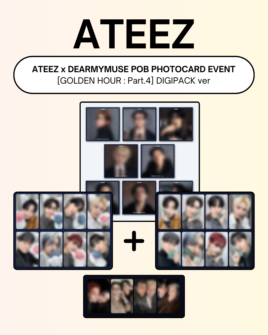 02/15 DEARMYMUSE LUCKY DRAW EVENT] ATEEZ - 13TH MINI ALBUM [GOLDEN