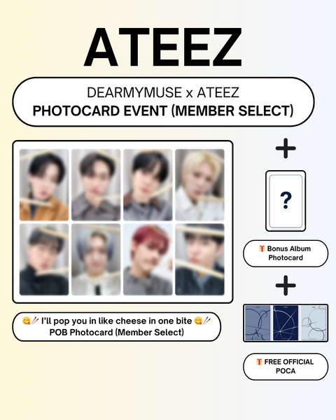 [02/20 DEARMYMUSE MEMBER CLAIM POB + BONUS EVENT] ATEEZ – 13TH MINI ALBUM [GOLDEN HOUR : Part.4](PRE-ORDER)
