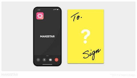 IVE MAKESTAR video call and personalized autographed paper