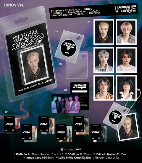 [06/06 SOUNDWAVE 1:1 VIDEO CALL EVENT] P1Harmony – Mini Album Vol.9 [UNIQUE] (FaNCy Ver.) (PRE-ORDER)