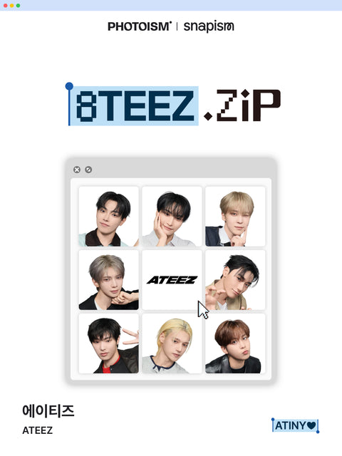 [11/09 PHOTOISM X ATEEZ 8TEEZ.ZIP] ARTIST FRAME & SNAPISM - 8TH DEBUT ANNIVERSARY (PRE-ORDER)