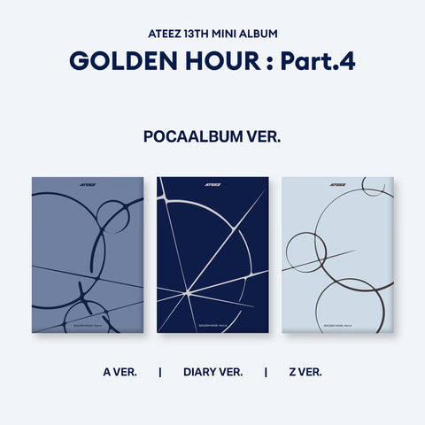 [02/10 MAKESTAR LUCKY DRAW EVENT] ATEEZ - 13TH MINI ALBUM [GOLDEN HOUR : Part.4] (POCA ALBUM ver.) (PRE-ORDER)