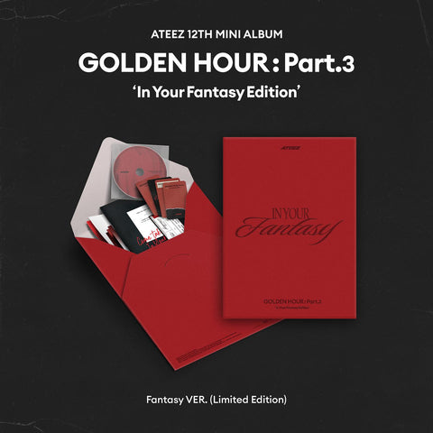 [08/20 LUCKY DRAW EVENT BY MAKESTAR] ATEEZ – 12th Mini Album [GOLDEN HOUR: Part.3 ‘In Your Fantasy Edition’] (LIMITED ver.) (PRE-ORDER)