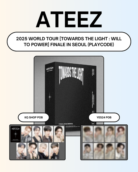 [02/23 ATEEZ PLAYCODE RELEASE] ATEEZ – 2025 WORLD TOUR [TOWARDS THE LIGHT : WILL TO POWER] FINALE IN SEOUL (PLAYCODE) (PRE-ORDER)