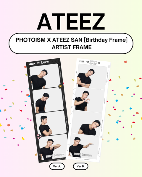 7/11 PHOTOISM X ATEEZ SAN Birthday Frame] ARTIST FRAME (Ver
