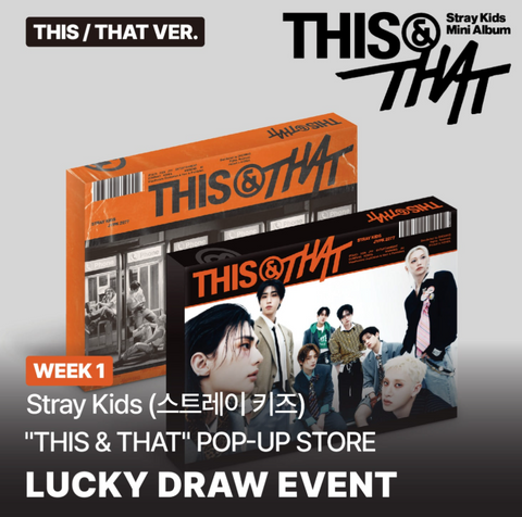 [08/13 SOUNDWAVE WEEK 1 POP-UP LUCKY DRAW EVENT] STRAY KIDS - "THIS & THAT" (ALBUM VER.) (PREORDER)