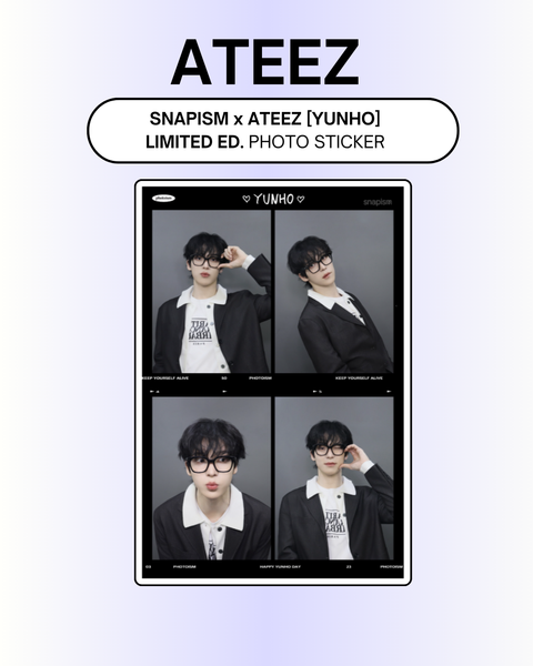 [04/24 SNAPISM X ATEEZ YUNHO Limited Edition Sticker] PHOTO STICKER (PRE-ORDER)