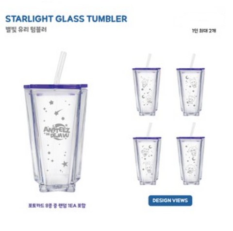 [09/06 ANITEEZ IN DEJA VU] ATEEZ - STARLIGHT GLASS TUMBLER (PRE-ORDER)