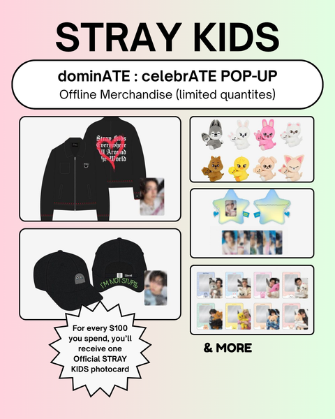 [2026/01 STRAY KIDS - dominATE : celebrATE POP-UP STORE] OFFICIAL MD (PRE-ORDER)