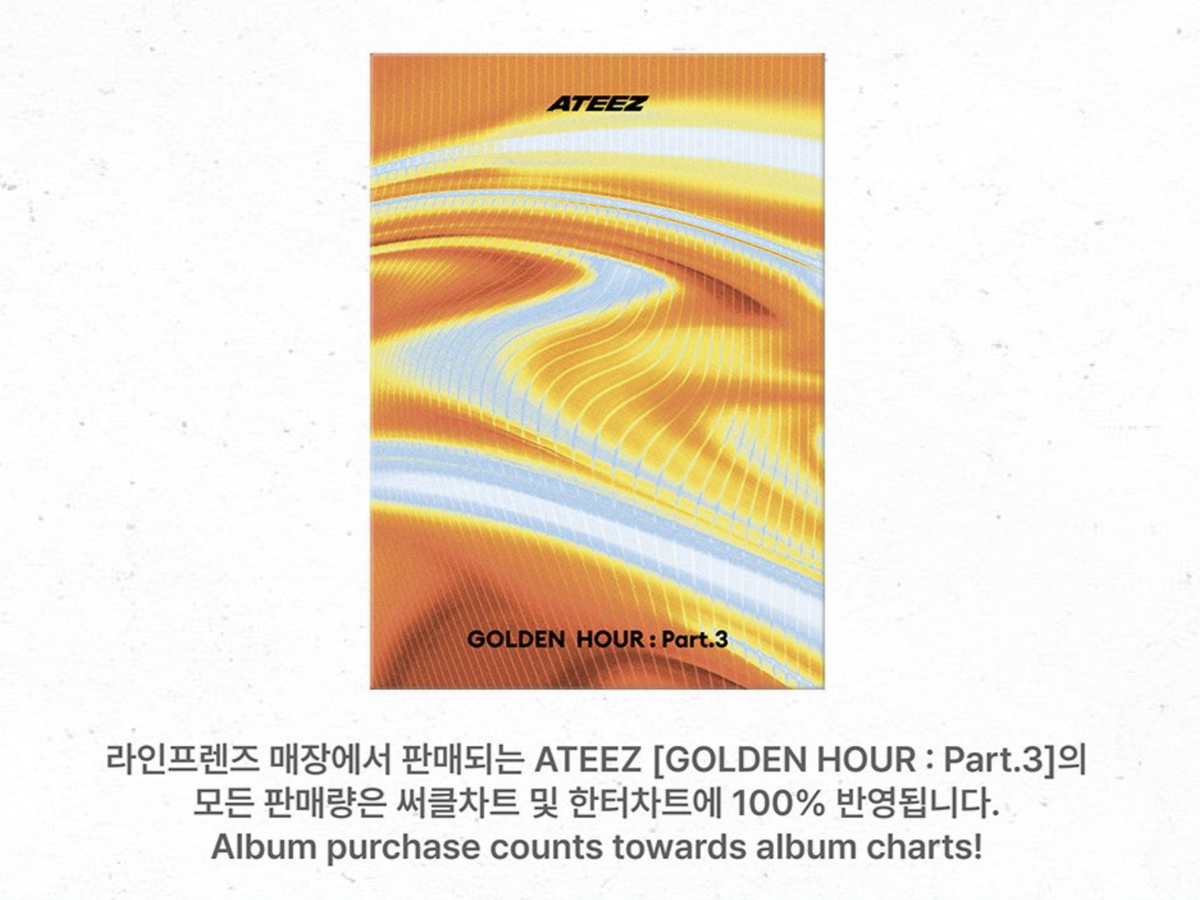 ATEEZ Golden Hour Part.3 Line Friends POP-UP Trading Photocard — Official K-Pop Memorabilia, Original