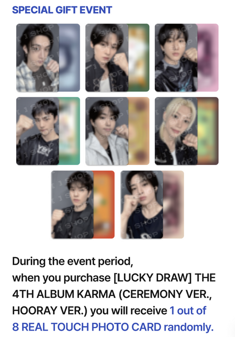 [09/8 STRAY KIDS : LUCKY DRAW EVENT BY FANS SHOP] STRAY KIDS – KARMA (CEREMONY VER., HOORAY VER.) (PRE-ORDER)