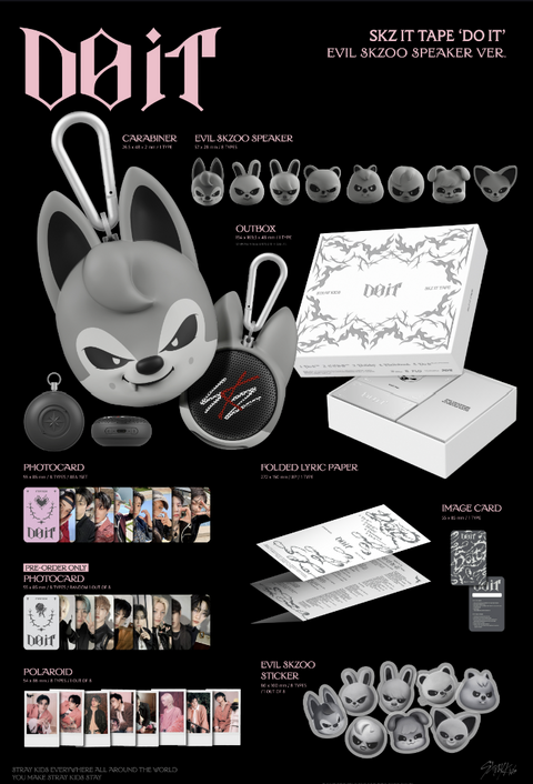 [FANSHOP 12/24] SKZ IT TAPE ‘DO IT’ (EVIL SKZOO SPEAKER VER.) (PRE-ORDER)
