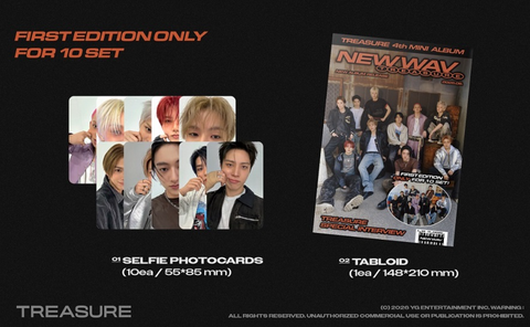 [06/12 SOUNDWAVE 1:1 VIDEO CALL EVENT] TREASURE – 4TH MINI ALBUM [NEW WAV] (RAW VER.) (PRE-ORDER)