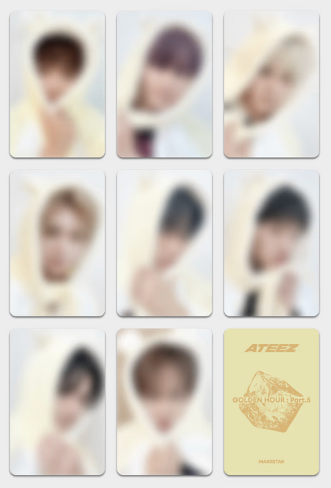 [07/26 MAKESTAR 1:1 VIDEO CALL EVENT] ATEEZ - 14TH MINI ALBUM [GOLDEN HOUR : Part.5] (POCA VER.)(PREORDER)