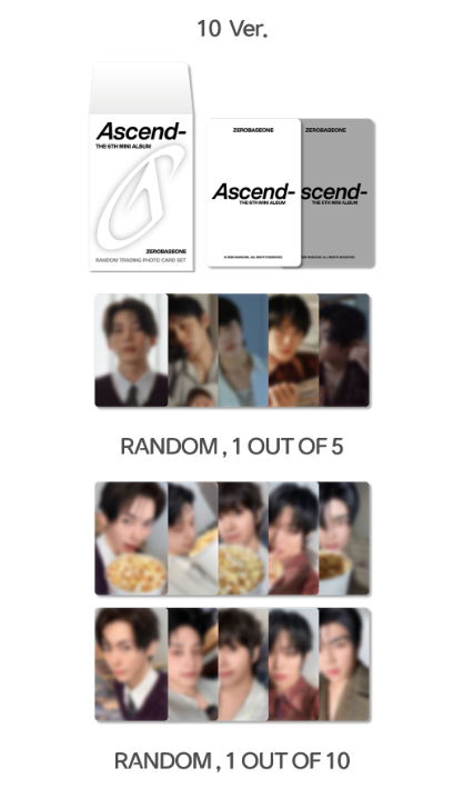 [5/31 MNETPLUS x ZEROBASEONE] THE 6TH MINI ALBUM [Ascend-] OFFICIAL MERCHANDISE + PHOTOCARD EVENT (PRE-ORDER)