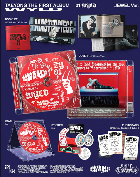 [06/18 YES24 1:1 VIDEO CALL EVENT] TAEYONG – THE 1ST ALBUM [WYLD] (JEWEL CASE VER.) (PRE-ORDER)