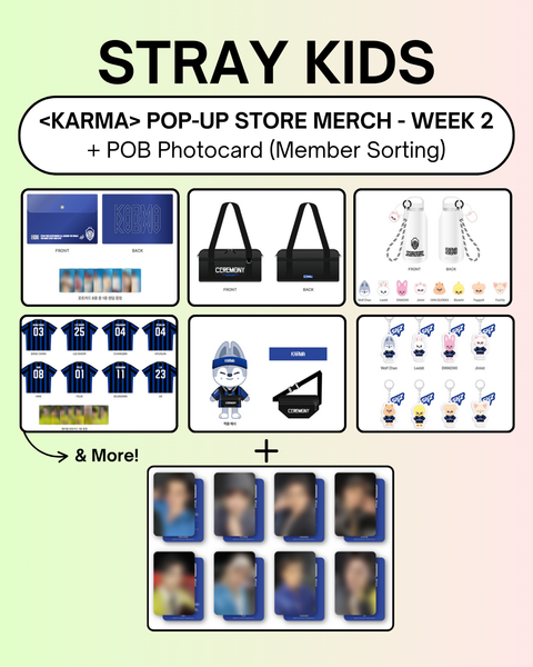 [2025 STRAY KIDS  POP-UP STORE] OFFICIAL MD + WEEK 2 POB PHOTOCARD EVENT (PRE-ORDER)
