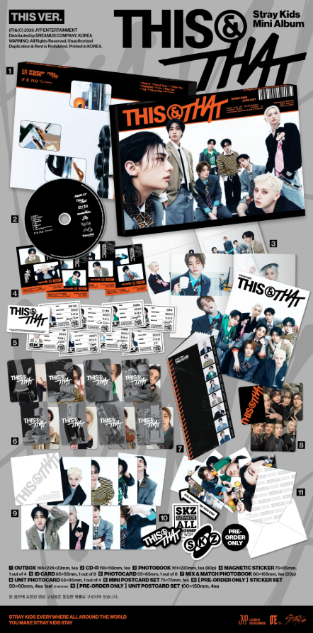 [08/27 FANSSHOP LUCKY DRAW EVENT] STRAY KIDS - THIS & THAT (THIS VER., THAT VER.) (PREORDER)
