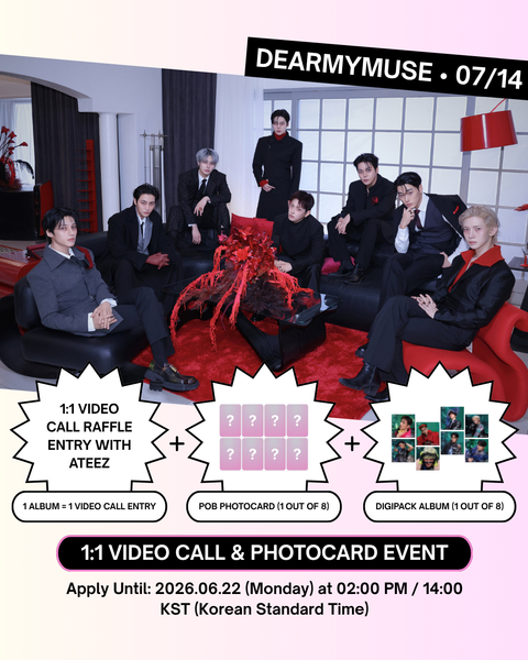 [07/14 DEARMYMUSE 1:1 VIDEO CALL EVENT] ATEEZ - 14TH MINI ALBUM [GOLDEN HOUR : Part.5] (DIGIPACK VER.)(PREORDER)