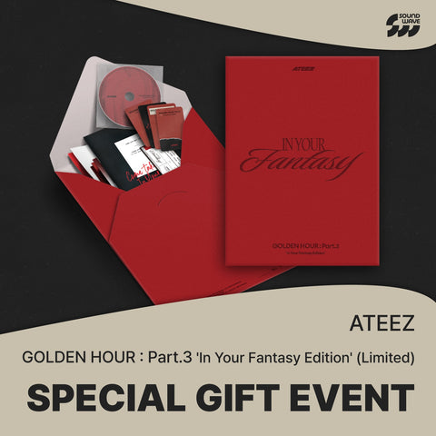 [08/20 LUCKY DRAW EVENT BY SOUNDWAVE] ATEEZ – 12th Mini Album [GOLDEN HOUR: Part.3 ‘In Your Fantasy Edition’] (LIMITED ver.) (PRE-ORDER)