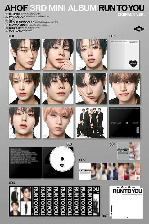AHOF RUN TO YOU Digipack album details