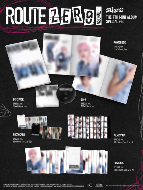 [08/07 JJMUZE 1:1 & GROUP RELAY VIDEO CALL EVENT] XIKERS - 7TH MINI ALBUM [ROUTE ZERO : The ORA] (SPECIAL VER.) (PREORDER)